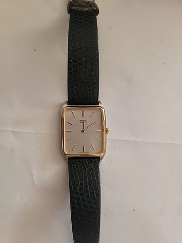 Seiko Tank Watch Men's Vintage 6430 5059 RO New Battery