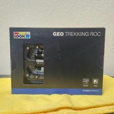 LOOK GEO TREKKING ROC Pedals - Single Side Clipless with Platform, Chromoly, 9/1