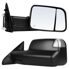 Tow Mirrors Power Heated Pair with Puddle Light for Ram 1500 2500 3500 1998-2001