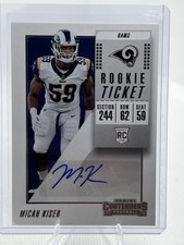 2018 Panini Contenders #228 Micah Kiser Auto A70