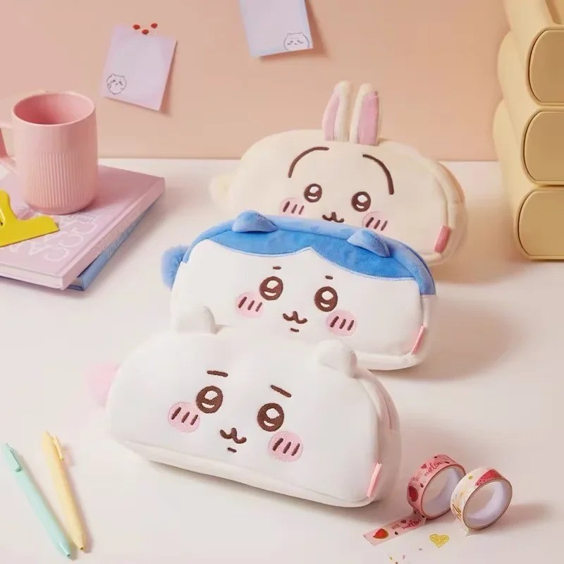 Case Hachiware Plush Pen Bag Student Desktop Storage