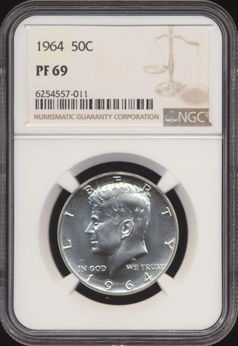1964 Kennedy Half Dollar NGC PF 69