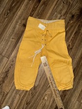 NOS VINTAGE Football Knickers Pants Size 26 inch waist Mustard Cotton