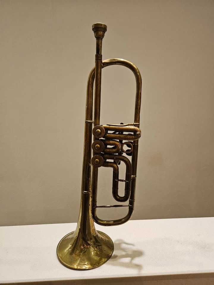 Trompete Instrument mit Koffer Circa 100 Jahre Alt (Einige Gebrauchsspuren - Bild 3 von 4