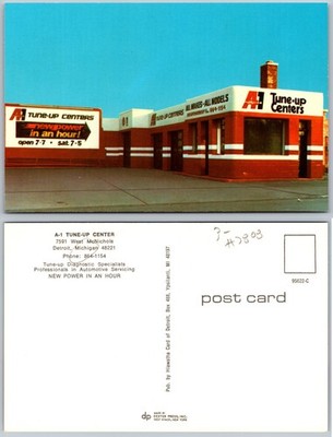 A1 Tune Up Center Auto Service Building Detroit MI Postcard