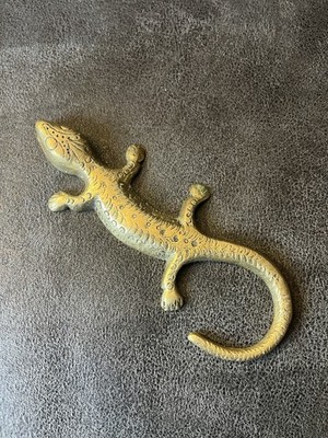 Vintage Solid Brass Lizard - Salamander - Gecko - 5 Inches Long