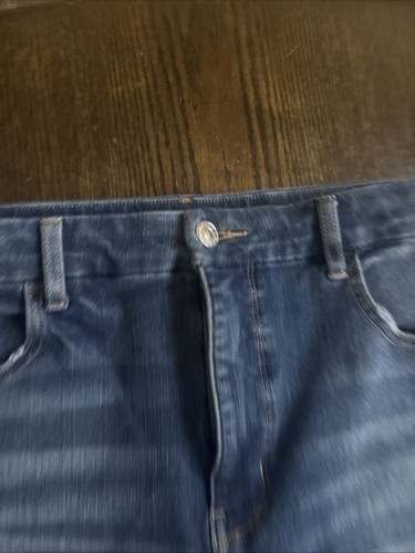American Eagle The Dream Jeans Used-Look blau Denim Größe 12 kurz Damen gebraucht, in einwandfreiem Zustand - Bild 5 von 10