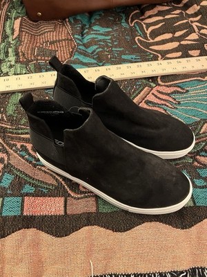USED Black SODA Women's Slip On Platform Fashion Cushion Foam Sneakers Shoes 8.5
