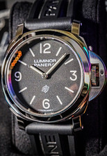 Panerai Luminor manuale Swiss Made quadrante nero cinturino gomma scatola documenti PAM01086