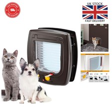 Swing 5 Universal Katzenklappe für Katzen & kleine Hunde - 4 Modi, Windstopper