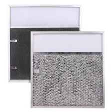 Range hood Filter Aluminum Filter with Light Lens 11-1/2 X 11-3/4 X 3/8 Thick...