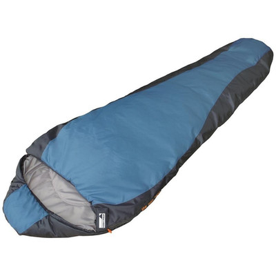 High Peak Mumienschlafsack Größe Groß Blau/Grau Schlafsack Mumienform