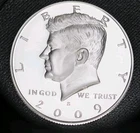 2009 S Silver Proof Kennedy Half Dollar 90% Silver