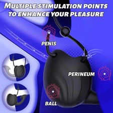 3In1 Enhancer Delay Ejaculation for Male Reuse Ball Scrotum-Stretcher-Ring-Penis