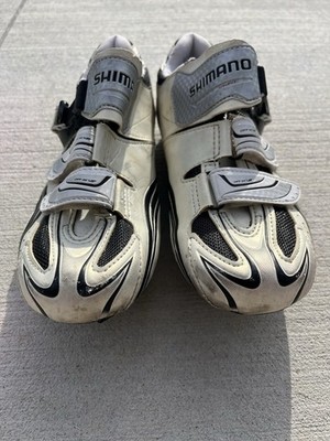 Shimano RO87 Size 43 Road Bike Clip In Shoes White/black | eBay