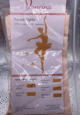 Dancina Footed Tights Dance Ballet Pink Girls Up To 47 Inches Tall 3-5 years