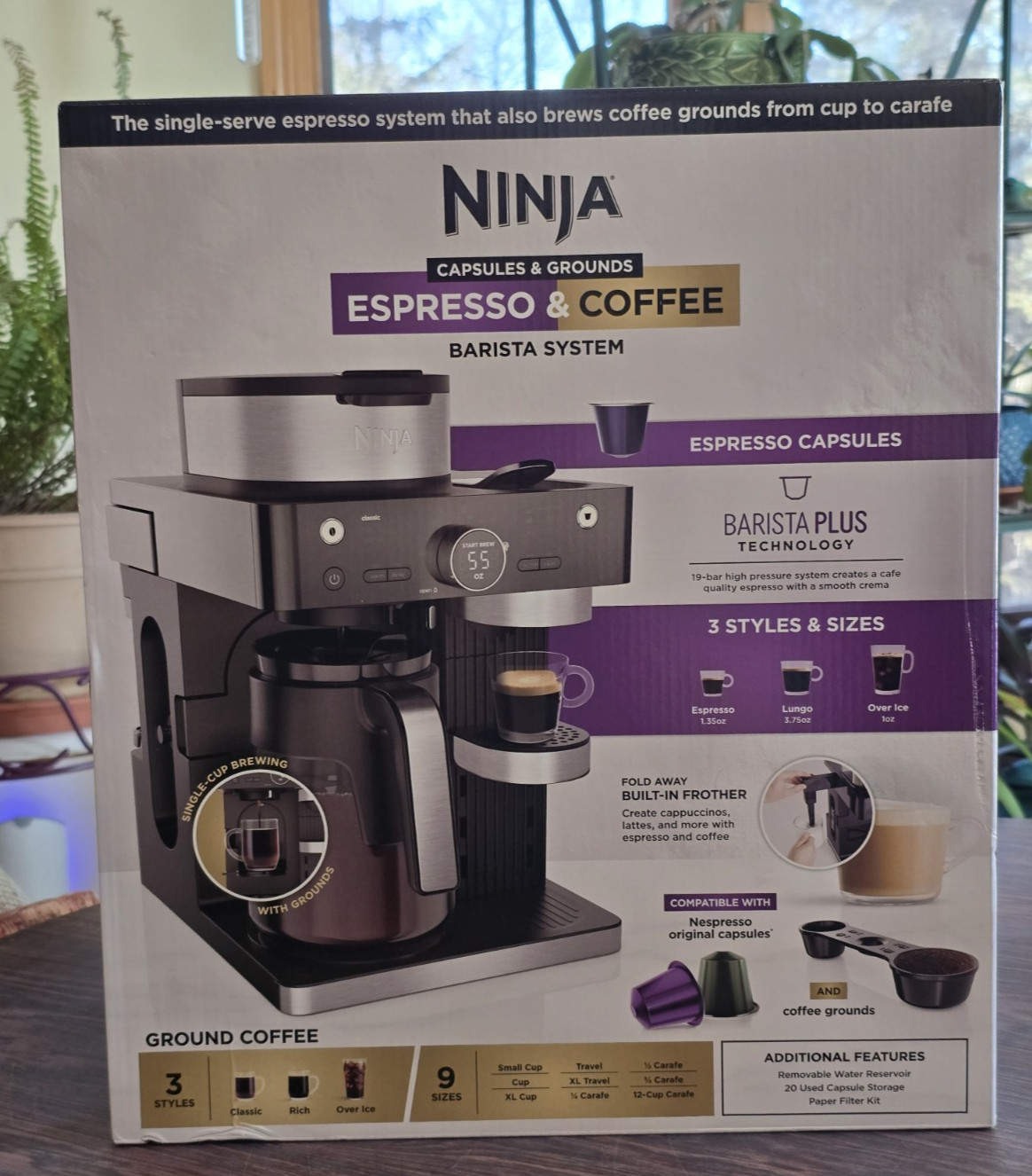 New Ninja Espresso Coffee Barista System-READ