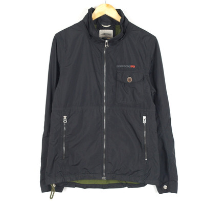 DIDRIKSONS Men's Jacket Size S Polyamide Non-insulated Full Zip Black