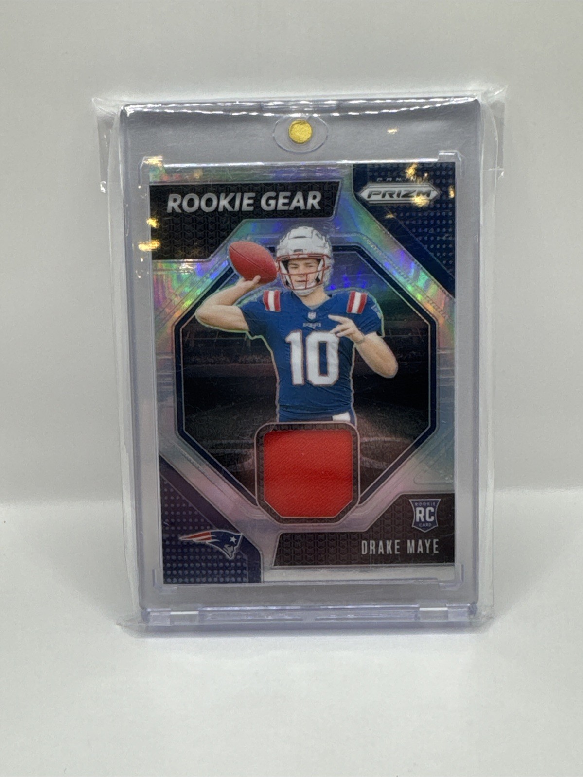2024 Panini Prizm - Rookie Gear Drake Maye #RG-DME (MEM, RC)