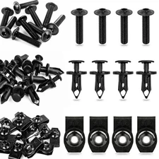 30pcs Body Panel Torx Screws, U-Type Flat Nuts & Fastener Rivets for Polaris UTV