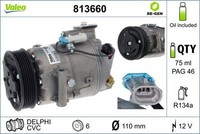 Valeo 813660 Kompressor, Klimaanlage FüR Opel