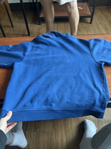 Vintage Y2K Reebok Indianapolis Colts Embroidered Hoodie Sz L Blue Pullover - Picture 9 of 9
