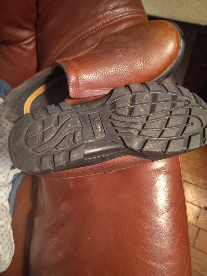 Roper Performance Casual Slip-On Brown Leather Shoes Mens Sz 11 Reinforced Toe - Image 3 of 3