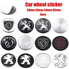 Peugeot Car Wheel Center Hub Emblems Rim Covers 4pcs Set 54mm-65mm Styling