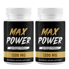 (2 Pack) Max Power for Men - MaxPower Powerful Male Health Enhancement Support