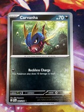 Carvanha 060/094 Common Phantasmal Flames Pokemon Reverse Holo Near Mint