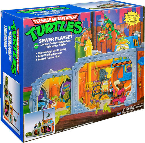 Teenage Mutant Ninja Turtles Classic Sewer Playset Swing Into Battle New Toy Gif - Picture 10 of 10