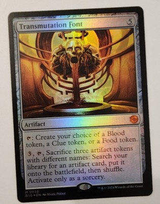 Mtg Outlaws Of Thunder Junction Transmutation Font NM Foil