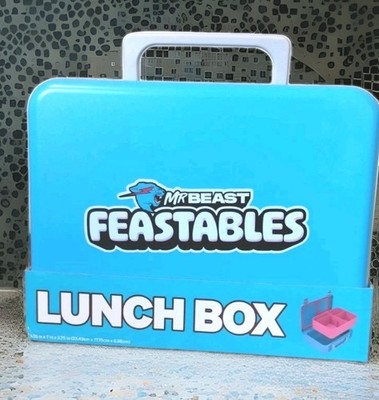 Mr. Beast Feastables Large Lunchbox in Blue Popular Collectable New In Box