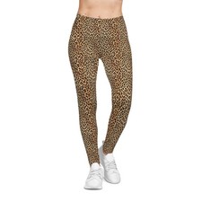 Cheetah Print Casual Leggings, Animal Print Leopard Leggings