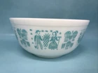 Vintage PYREX #403 Amish Butterprint - Turquoise On White - 2 1/2 Qt Mixing Bowl