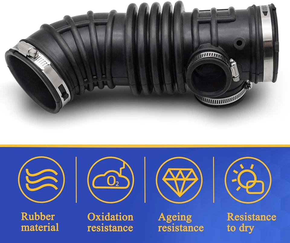 Air Cleaner Intake Hose Tube with Clamps for 2001-2003 Infiniti QX4...  - Image 4 of 4