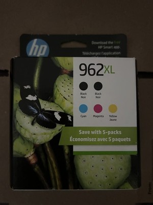 HP 962XL Black/Cyan/Magenta/Yellow Ink 5 Pack Date: June 2027