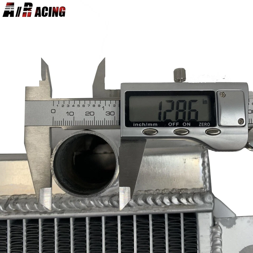 Radiador de rendimiento de 3 núcleos OHV DOHC 96-06 Jeep Wrangler l4/l6 + ventilador de 16" Foto 4 de 4