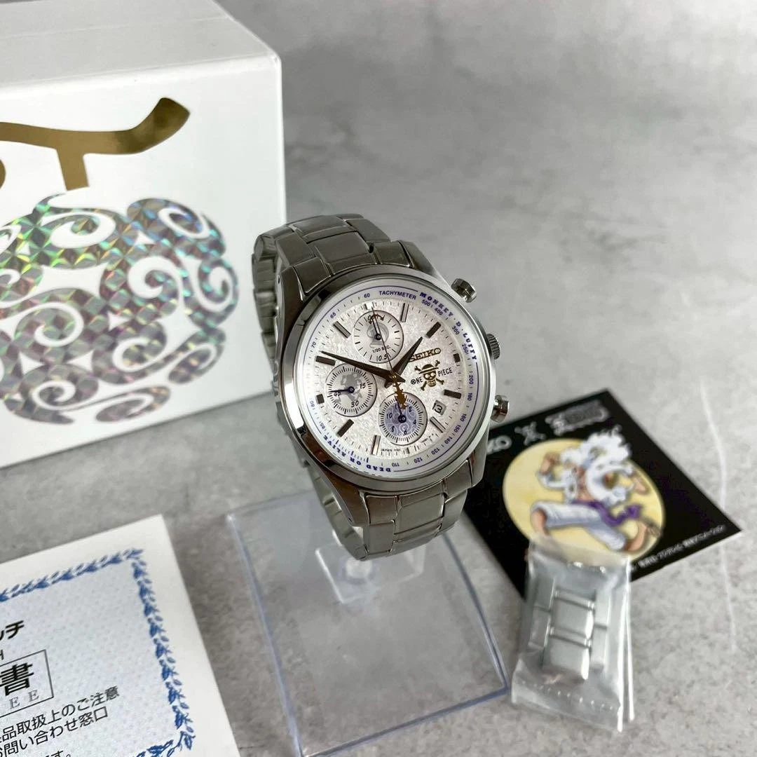 SEIKO × ONE PIECE Monkey D. Luffy Gear 5 Watch 7T92-HDH0 47.2mm Limited 5000