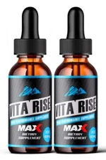 (2 Pack) Vita Rise MAX Drops for Men, Vita-Rise Male Health, Enhancement Formula