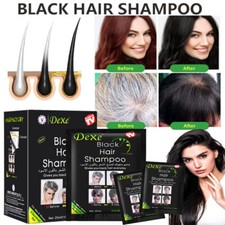 Dexe Instant 5-Min Black Hair Dye Black Shampoo White Become Black Hair Color UK
