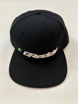 Get Ready Graphic Embroidered Black Snapback Cap Hat One Size
