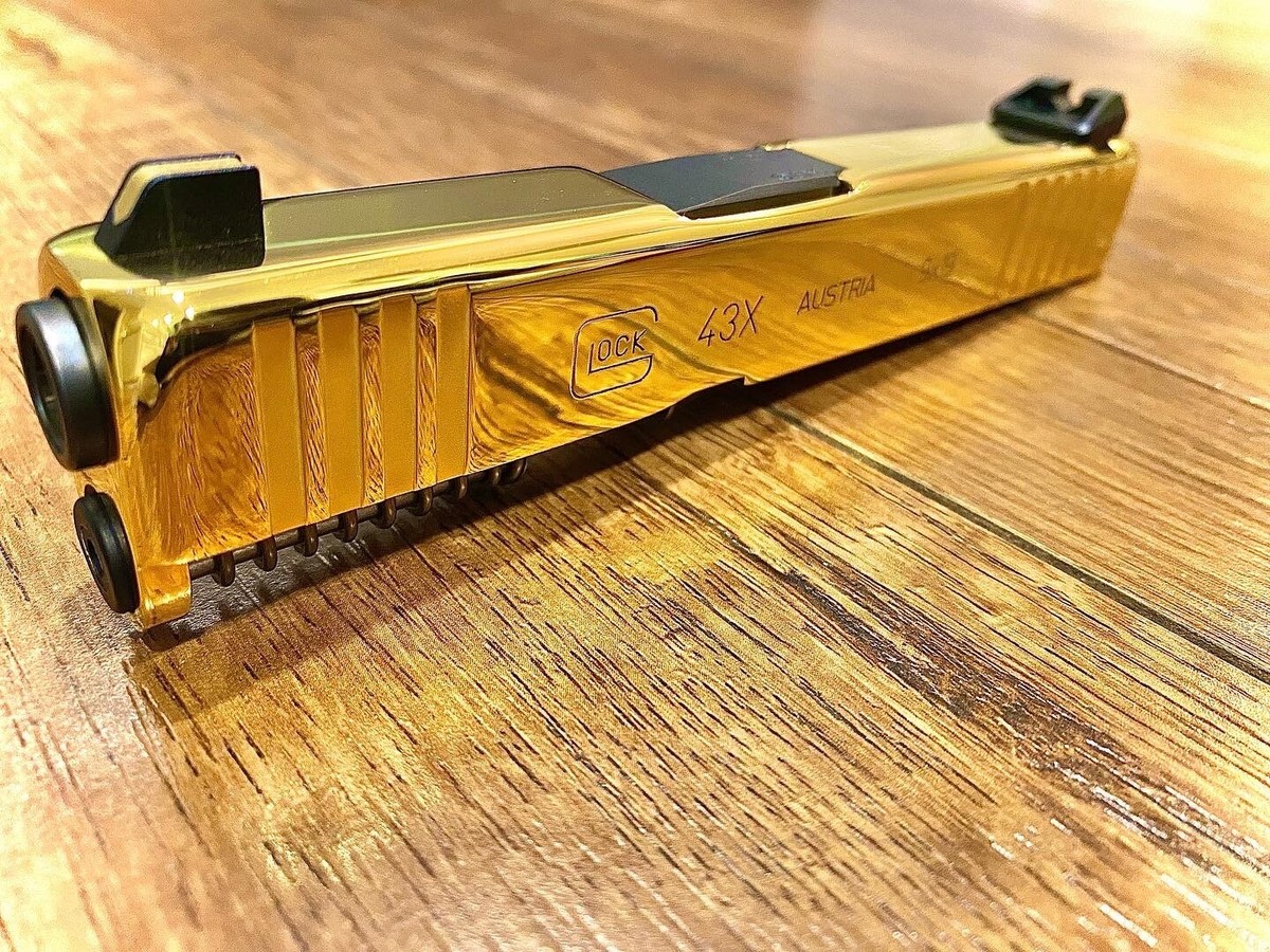 NEW OEM G43x GL0CK Complete Upper 24k Gold Plated Mirror Polish