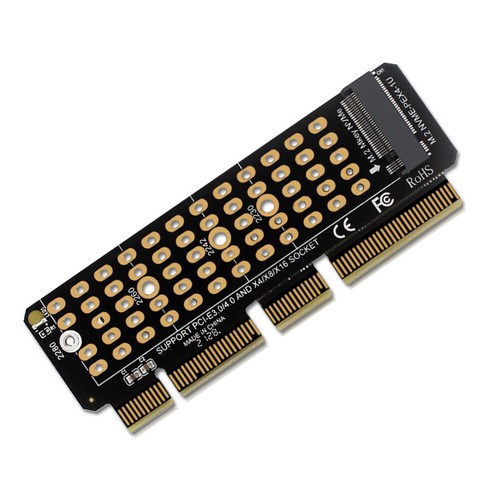 M2 NVME MKEY PCIe Riser Cards Adapter Card Support 1U Server for 2230-2280 SSD - Photo 3/11