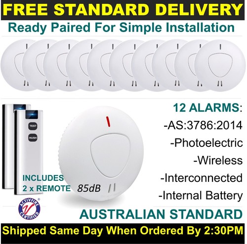 ANKA Wireless Interconnected Photoelectric Smoke Alarm Detector 10 Yr Battery - Picture 25 of 35