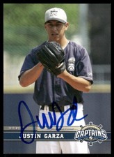 2017 Lake County Captains JUSTIN GARZA Signed Card autograph INDIANS RED SOX