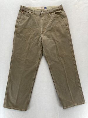 Vintage GAP Mechanic Pants Mens 36x30 Brown Relaxed Baggy