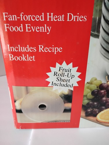 MAGIC CHEF Food Dehydrator 5 Stackable Trays fruit roll insert IN BOX - Picture 6 of 13