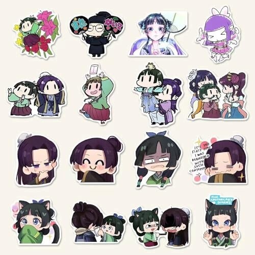The Apothecary Diaries Aufkleber Set 64 Stück Imprägnierung Maomao Anime Japan Neu - Bild 10 von 12