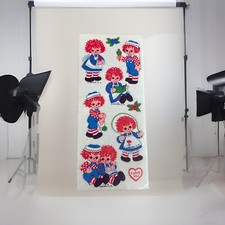 Raggedy Ann  Andy Stickers, Vintage from the 1970's. dated 1974 EXCELLENT COND.